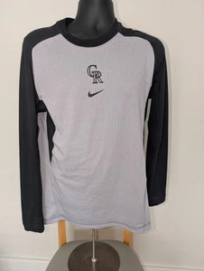 Nike Colorado Rockies Long Sleeve Thermalite Shirt Mens Large Spring Training - Picture 1 of 6