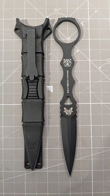 Benchmade 176BK SOCP Dagger 440C Stainless Steel, Black Sheath, Fixed Blade - Image 1 of 4