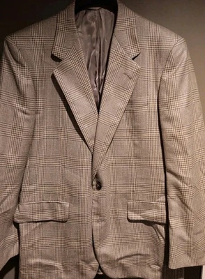 Chaqueta Blazer Abrigo Deportivo Colección Neiman Marcus EE. UU. Lana Seda Mohair Hombres 42R  Foto 1 de 4