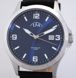 Sportliche ULA STEEL / SAPHIRGLAS 39 mm Herrenuhr 10 ATM WR - Picture 1 of 4