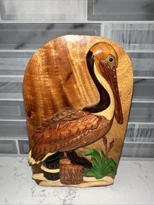 Pelican Secret Holzpuzzlebox handgefertigt 7 "x 3,75" besondere Weihnachtsgeschenkidee! - Bild 1 von 13