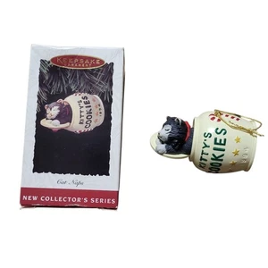 Hallmark Keepsake Ornament 1994 gato siestas Navidad 1er en serie - Imagen 1 de 24