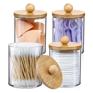 Qtip Halter, Bad Organizer Zubehör Aufbewahrung Behälter transparent1486 - Bild 1 von 6