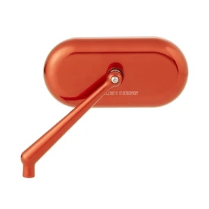 Arlen Ness Oval Mirror Left Side Orange 13-185 - Picture 1 of 2