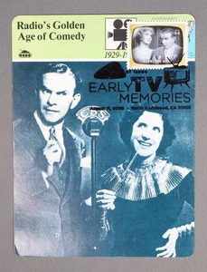 MayfairStamps US FDC 2009 California Burns & Allen Early TV First Day Post Card - Picture 1 of 2
