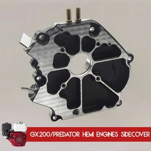 Dual Bearing Billet Side cover For GX200 Predator Hemi, Ghost, Tillotson 212 224 - Picture 1 of 10