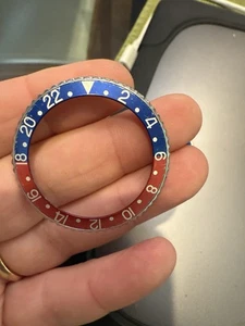 Bisel e inserto de reloj Rolex GMT Master Pepsi 16710 - Imagen 1 de 5