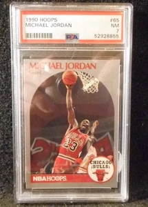 1990 Michael Jordan Hoops card #65....PSA 7.....Chicago Bulls - Bild 1 von 2