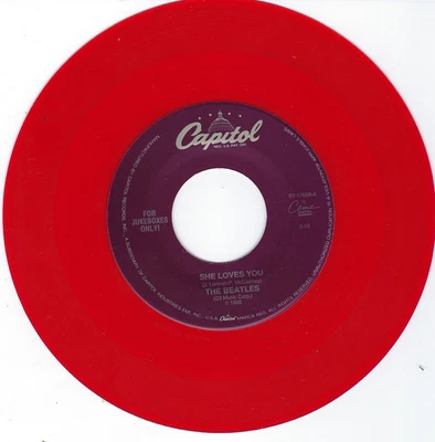 Beatles NOS LIMITED RED VINYL SHE LOVES YOU/I'LL GET YOU USA 45/A BEAUTY!! - Image 1 of 2