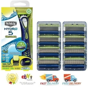 9 cartucce ricarica toelettatore elettrico Schick Hydro 5 lame rasoio 8 sensibili - Foto 1 di 5