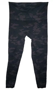 Leggings Spanx Talla Mediana Verde Camuflaje Sin Costuras Forma Adelgazantes Pierna Ajustada Tobillo - Imagen 1 de 3