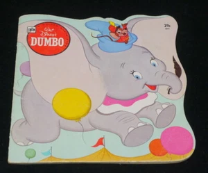 WALT DISNEY'S DUMBO, 1972 SB GOLDEN SHAPE BOOK, ILLUSTRATED, DISNEYANA - Picture 1 of 5