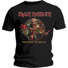Official Licensed IRON MAIDEN UNISEX T-SHIRT: BOOK OF SOULS EDDIE CIRCLE
