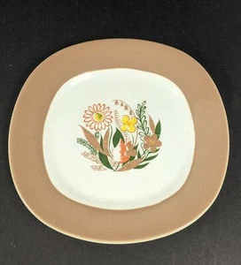 MCM Taylor Smith Conversation Nassau 6" Bread PLATE Teague TRINKET Dish FLORAL - Picture 1 of 6