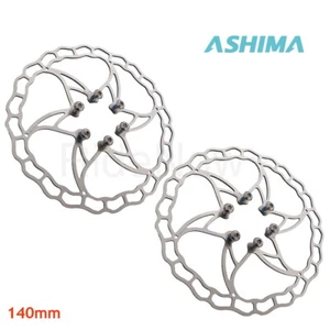 Rotore freno a disco per bicicletta Ashima Ai2 140 mm 64 g 2 pezzi - Foto 1 di 9