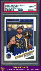 2022 Panini Hoops Championship Moments #88 Stephen Curry #(88/99) PSA 10 SSP - Picture 1 of 2