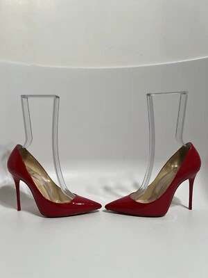 Christian Louboutin Red Patent Leather So Kate Heels 37.5 - Image 1 of 4
