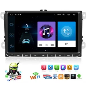 Double 2 Din Android Car Radio 9" GPS BT Multimedia Player WIFI Touch Screen FM - Picture 1 of 8
