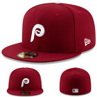 New Era Philadelphia Phillies 5950 Kids Fitted Hat MLB Classic Youth Boy Cap