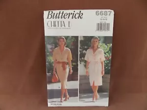 Butterick Misses Dress Sizes 12-16 Uncut Pattern 6687 Chetta B - Picture 1 of 3