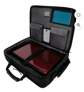 Targus 17" Blacktop Deluxe Custodia per Laptop con Protezione a Cupola in Nero Ottime Condizioni - Foto 1 di 24