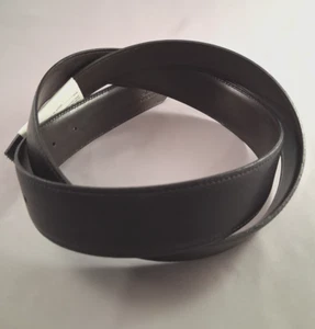 GIORGIO ARMANI, LEATHER REVERSIBLE BELT REPLACEMENT(BLK/BRN) W 1.75" /L 42" max - Picture 1 of 6