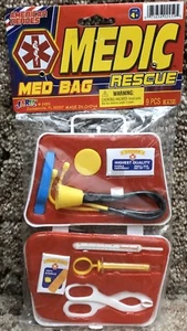 Ja-Ru Inc American Heroes Medic Med Bag Rescue Medical Kit 9 Pcs # 2459 Ages 4+  - Picture 1 of 12