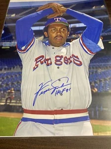 Fergie Jenkins Autographed 11x14 Photo Texas Rangers Z228 - Picture 1 of 2