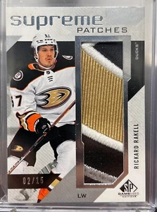 2021-22 UD Sp Game Used Supreme Patches Rickard Rakell /15 - Bild 1 von 1