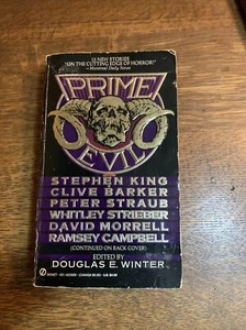 Prime Evil Edited Douglas Winter Paperback 1st Print Stephen King Clive Barker - Picture 1 of 6