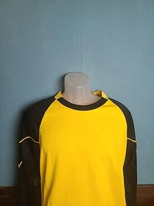 Vintage High 5 Fußball Torwart Trikot Herren Große L Gold Schwarz Langarm  - Bild 1 von 11