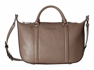 Michael Kors Raven Large Pebble Leather Satchel (Cinder Grey) - Picture 1 of 5