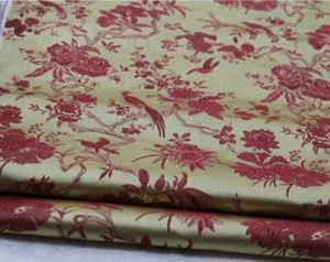 Faux Silk Brocade(Peacock Bird)Jacquard Damask Kimono Fabric Material*Bn1 - Picture 1 of 33
