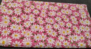 Fabric Traditions 2006 Pink White Yellow Daisies 36 X 44 New - Picture 1 of 4