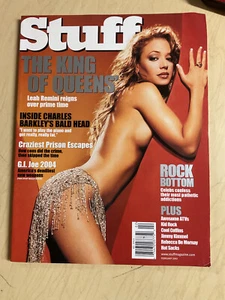february 2002 #27 Stuff magazine Leah Remini sexy cover + Victoria Pratt - Picture 1 of 20