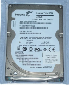DELL Laptop hard disk Seagate Thin 320GB SATA 2.5" ST320LT012 7MM - Picture 1 of 9