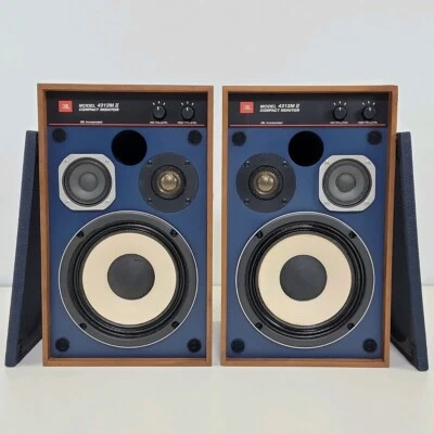 JBL 4312M Ⅱ 2 Compact 3 Way LoudSpeaker Speaker Set Blue - image 1 of 4
