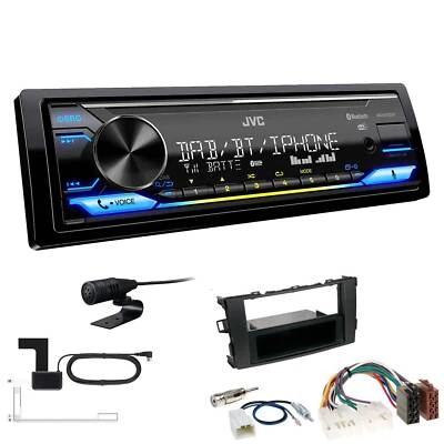 JVC KD-X472DBT Media Autoradio Bluetooth DAB+ Alexa für Toyota Auris schwarz - Bild 1 von 4
