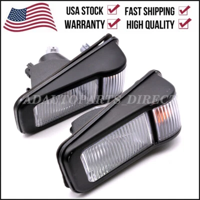 Luz de señalización lateral izquierda y derecha en puerta transparente/ámbar para camión Isuzu NRR 2008-2017 Foto 1 de 4