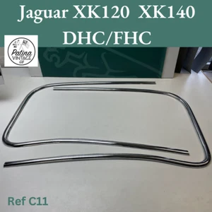 Original Jaguar XK120 & XK140 DHC, FHC front windscreen chrome surrounds - Picture 1 of 6