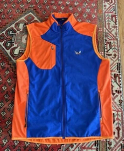 Ralph Lauren RLX Soft Shell Golf Vest US flag Succession Golf purple orange L - Picture 1 of 6