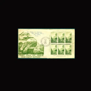 US Briefmarken reguläre Ausgaben gebraucht, ss#751 First Day, sehr attraktives Färbergütesiegel sh - Bild 1 von 1