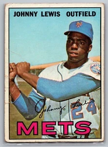1967 Topps #91 Johnny Lewis New York Mets MLB Baseball Card - Picture 1 of 2
