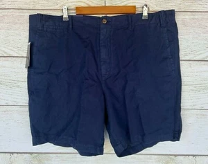 Polo Ralph Lauren pantaloncino uomo taglia 42 blu navy misto lino pantaloncino dritto nuovo - Foto 1 di 3