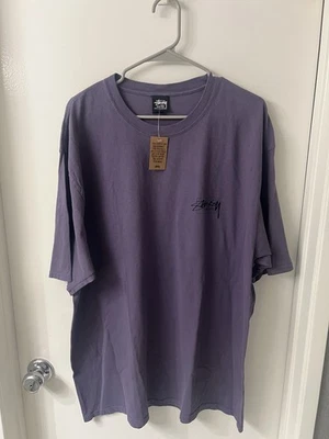 Camiseta Stussy Edad Moderna Pigmento Teñido Uva Talla XL NUEVA CON ETIQUETAS Foto 1 de 4