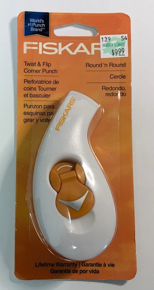 Fiskars Twist & Flip 2-in-1 Corner Rounder Punch Bap05