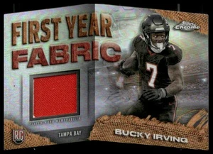 2024 Topps Chrome #FYF-BI Bucky Irving First Year Fabric Relics - Picture 1 of 2