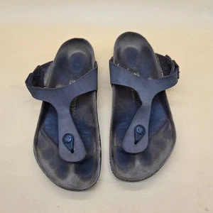 BIRKENSTOCK GIZEH Habana Leder Sandale Zehensteg Korkboden Euro 38 US 7-7,5 - Bild 1 von 13