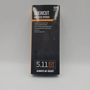5.11 Crew Cut Assisted Opener Knife 092 Storm Open Box Tactical - Picture 1 of 12