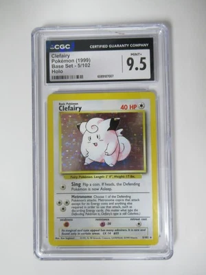1999 Pokemon Base Set Clefairy 5/102 Holo CGC 9.5 - Image 1 of 3
